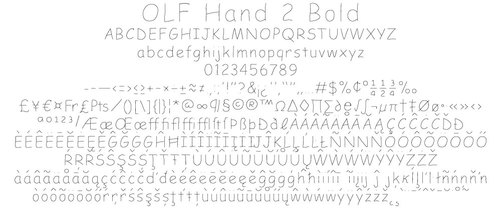 OLF Hand 2 Bold
