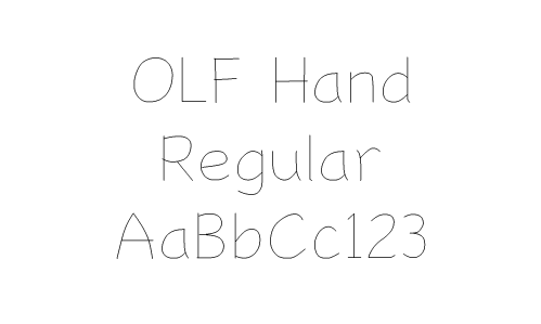 OLF Hand Regular - Click Image to Close