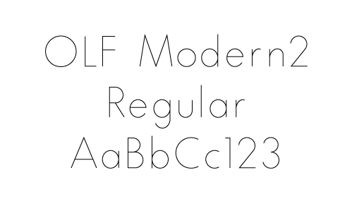 OLF Modern 2 Regular - Click Image to Close