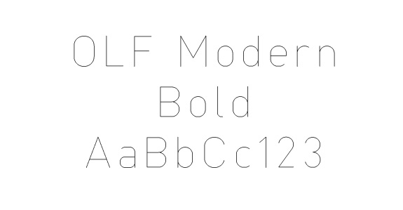 OLF Modern Bold - Click Image to Close