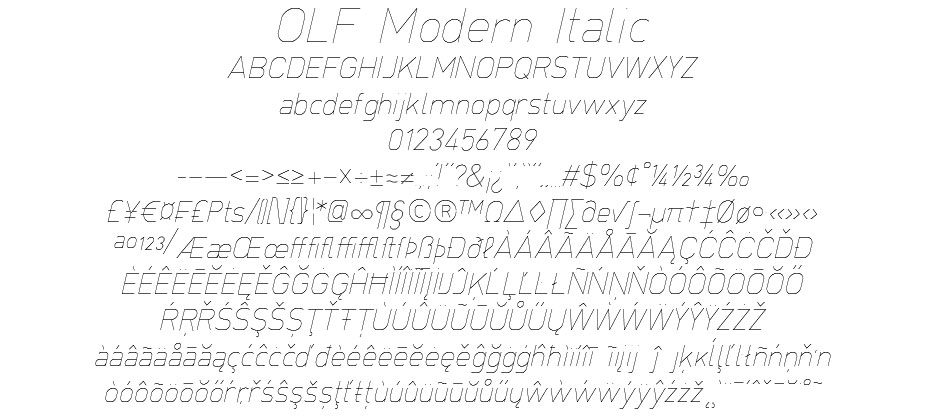 OLF Modern Italic - Click Image to Close