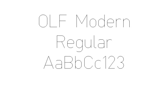 OLF Modern Regular - Click Image to Close