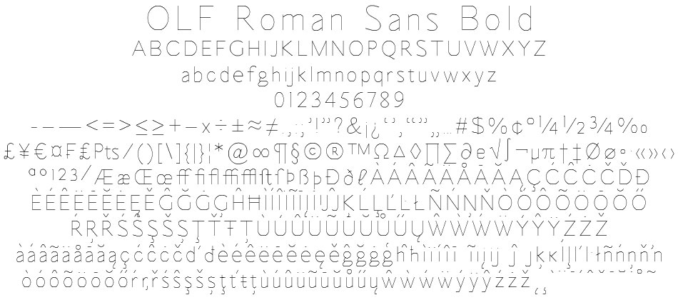 OLF Roman Sans Bold - Click Image to Close