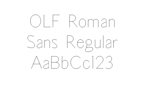 OLF Roman Sans Regular