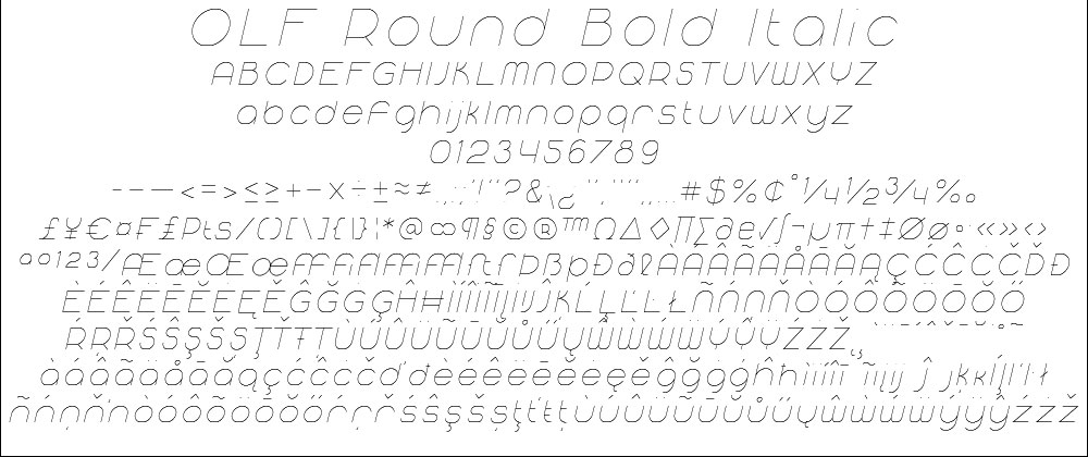 OLF Round Bold Italic