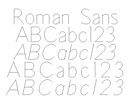 OLF Roman Sans Font Family - Click Image to Close