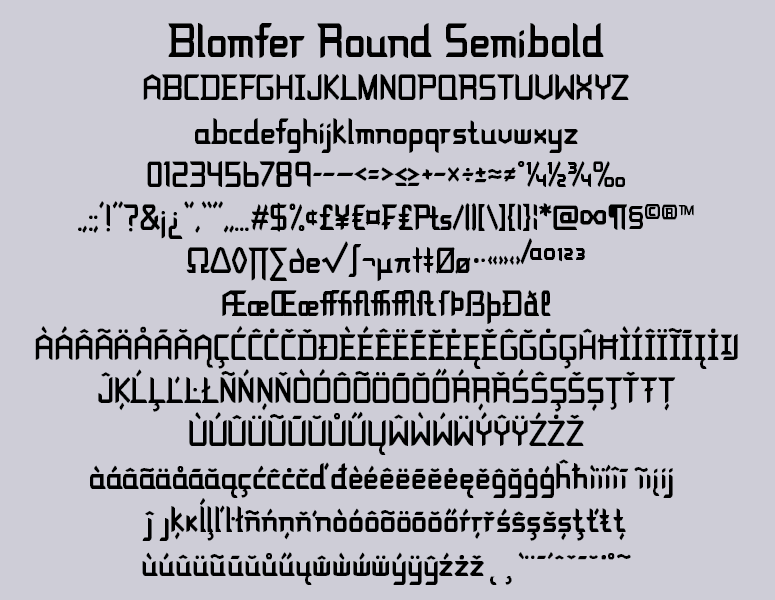 Blomfer Round Semibold