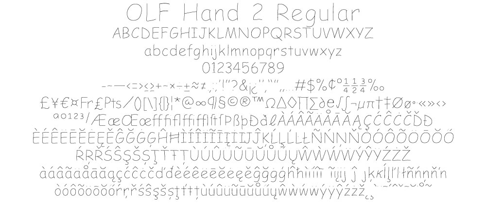 OLF Hand 2 Regular - Click Image to Close