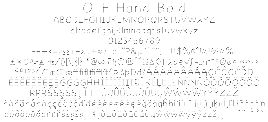 OLF Hand Bold