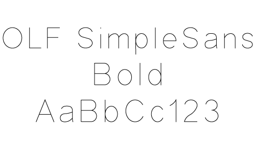 OLF Simple Sans Bold