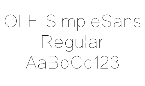 OLF Simple Sans Regular